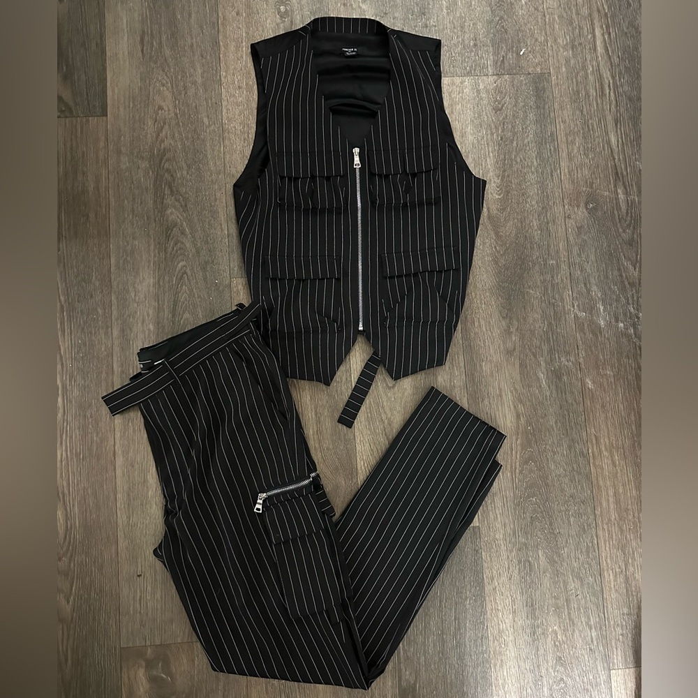 F21 vest and pants set